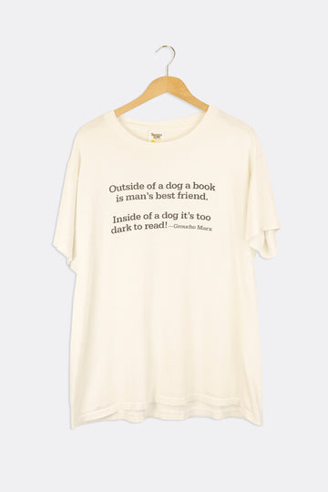 Vintage Groucho Marx Dog Quote Simple Vinyl T Shirt Sz XL