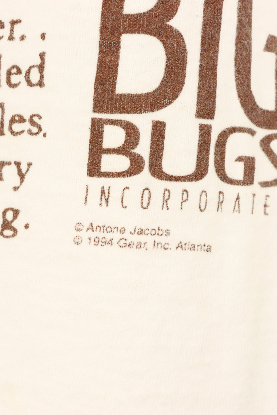 Vintage 1994 Lady Bug Graphic Latin Name And Facts Vinyl T Shirt Sz L