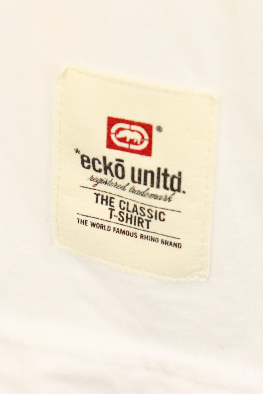 Vintage ECKO Unltd Man Looking At Woman Mono-coloured Graphic T Shirt Sz L