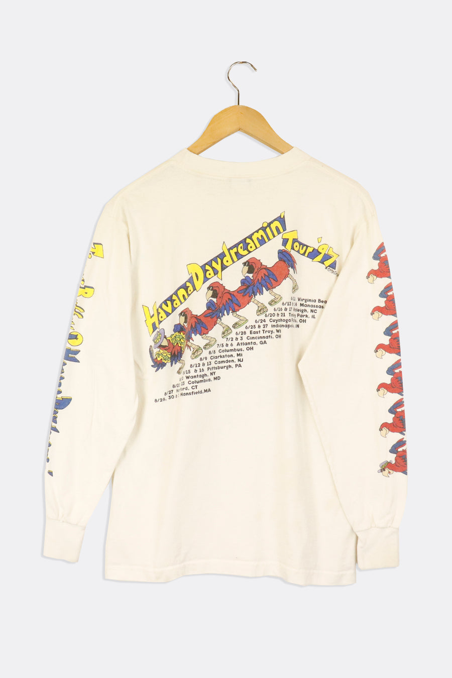 Vintage 1997 Jimmy Buffet And The Coral Reefers Havana Daydreaming Tour Longsleeve T Shirt