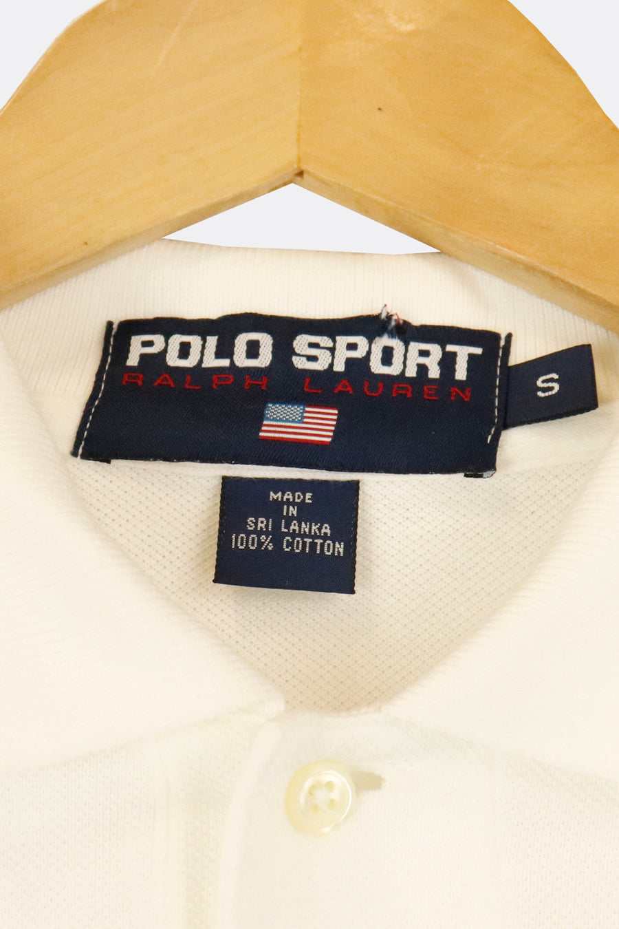 Vintage Polo Ralph Lauren Collared Colour Block Button Up T Shirt Sz S
