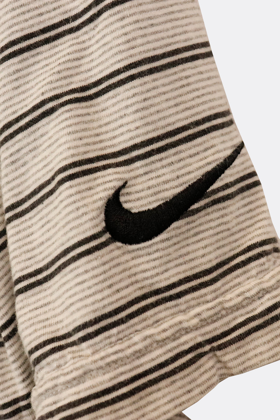 Vintage Nike Striped Collared Embroidered T Shirt Sz M