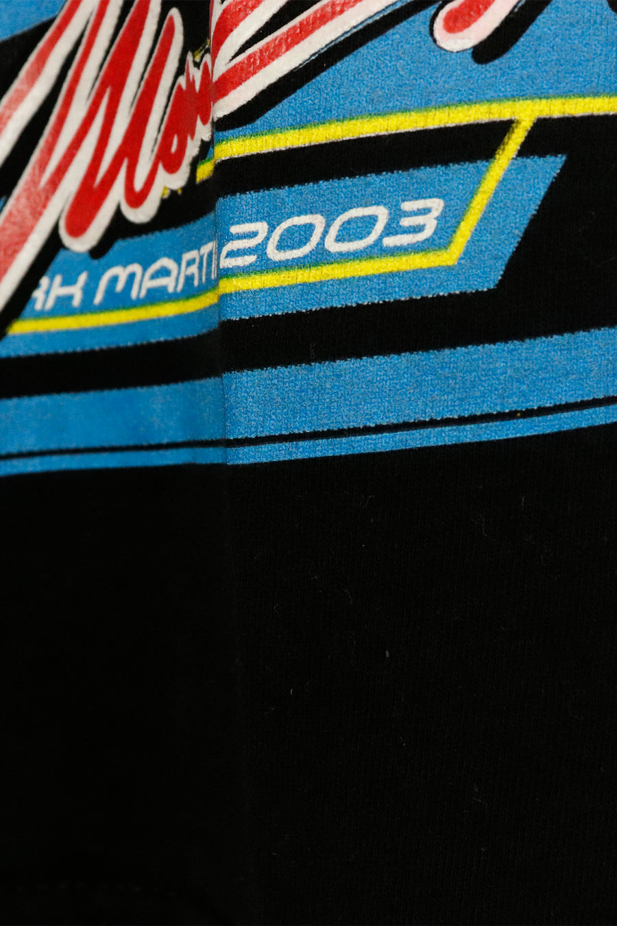 Vintage 2003 Nascar Mark Martin Hero In Blue Sponsorship Graphic T Shirt Sz L