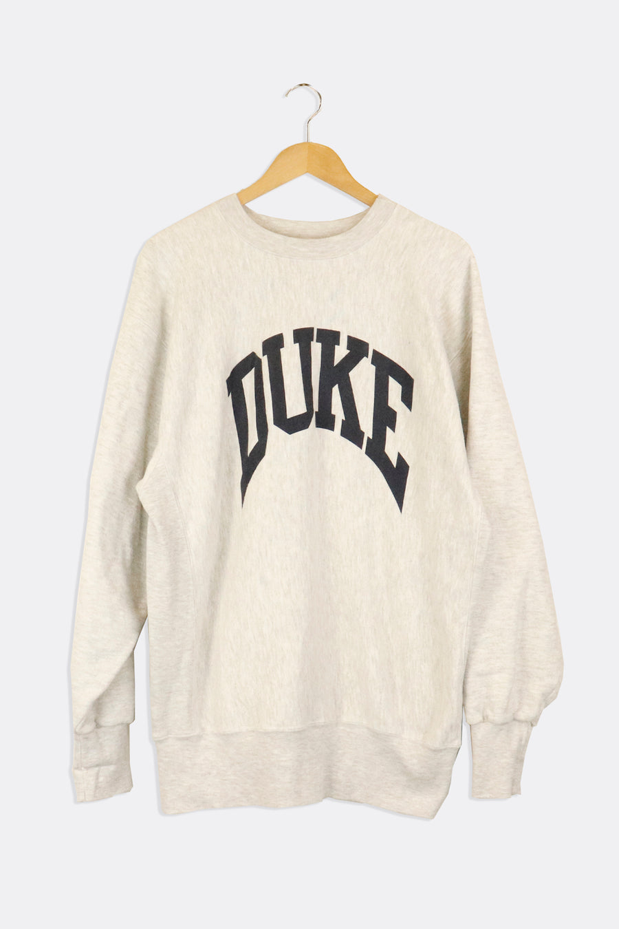 Vintage Duke Varsity Font Simple Vinyl Sweatshirt Sz 2XL