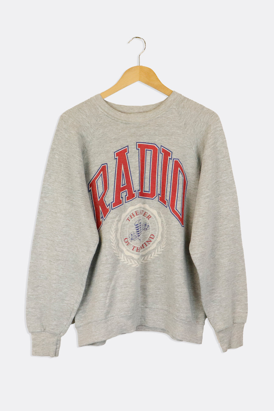 Vintage Radio Theatre Of Mind Varsity Style Graphic Sweatshirt Sz L