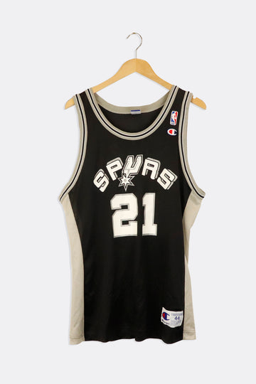 Vintage NBA San Antonio Spurs Duncan 21 Basketball Jersey Sz L