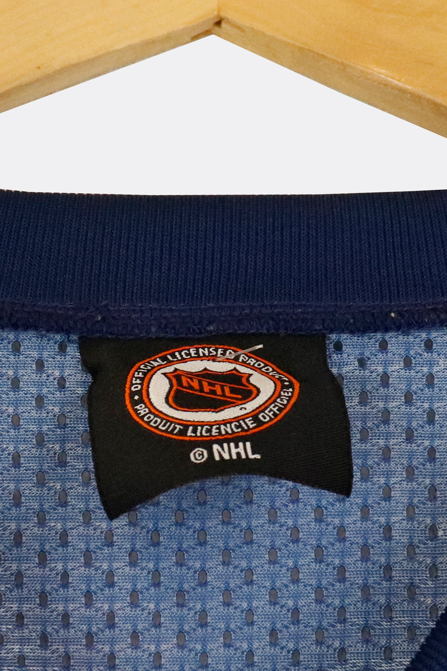 Vintage NHL Toronto Maple Leafs Mesh Embroidered Football Style Jersey Sz L