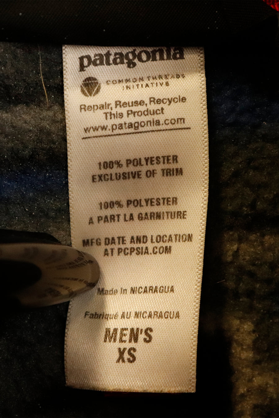 Vintage Patagonia Patterned Quarter Button Up Sweatshirt Sz XS