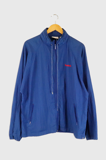 Vintage Reebok Full Zip Hidden Hood Light Weight Jacket