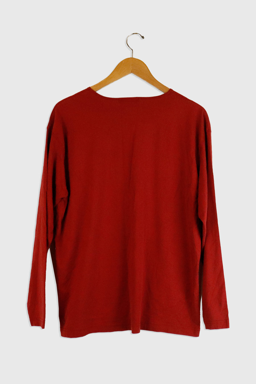 Vintage Eddie Bauer Maroon Longsleeve T Shirt Sz L