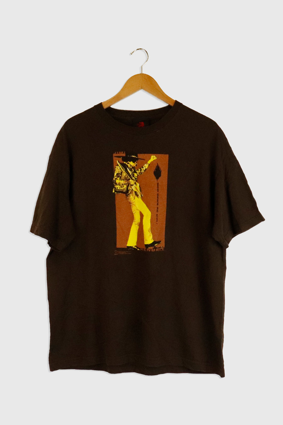 Vintage 2003 Jimi Hendrix Guitar And Flame T Shirt Sz XL
