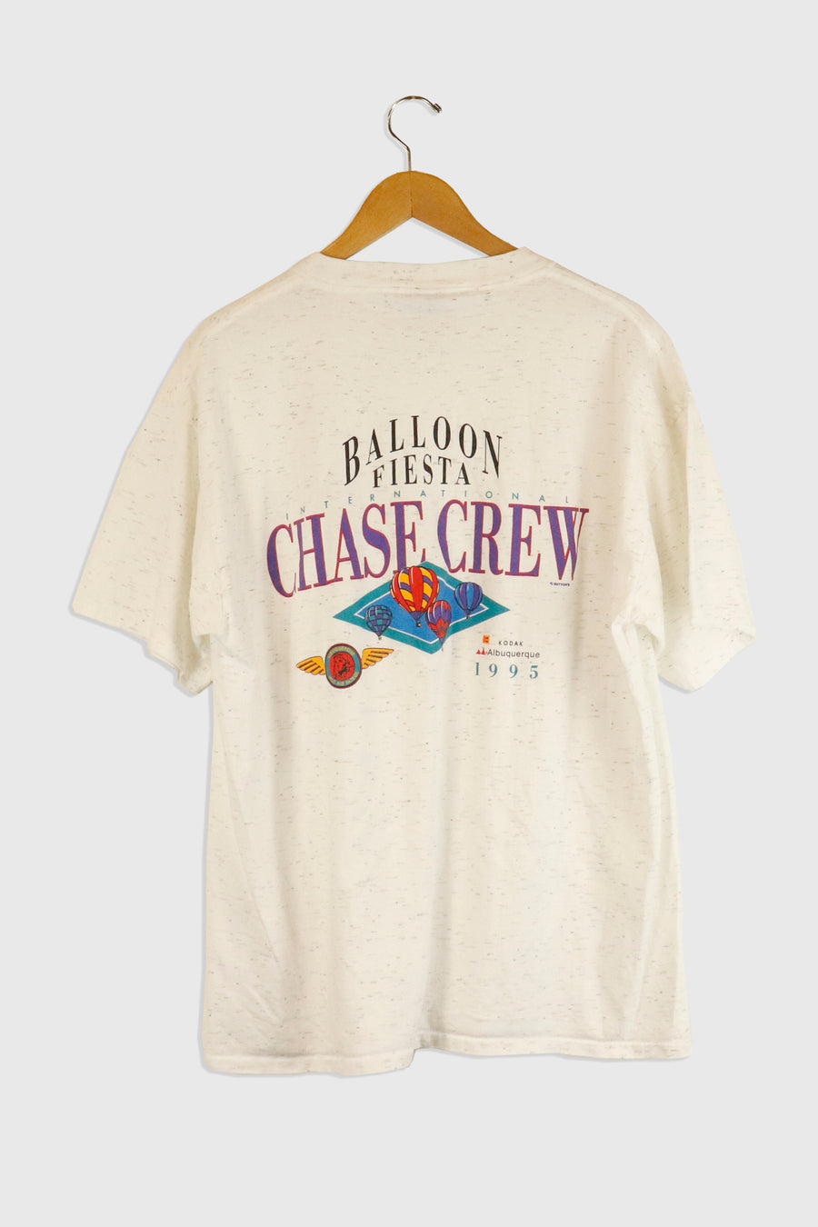 Vintage 1995 Chase Crew Hot Air Balloon T Shirt Sz XL