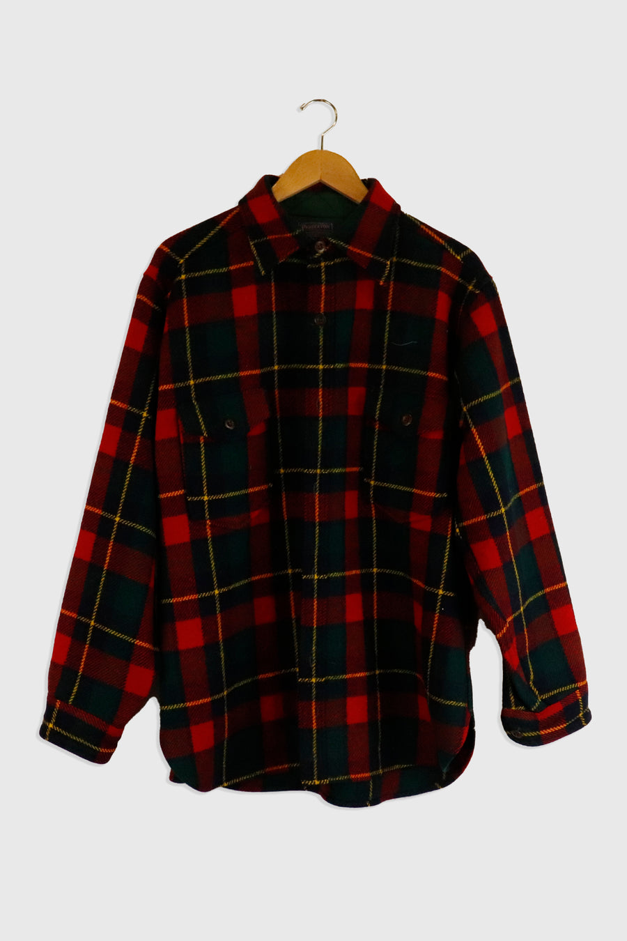 Vintage Pendleton Wool Double Pocket Flannel Sz XL