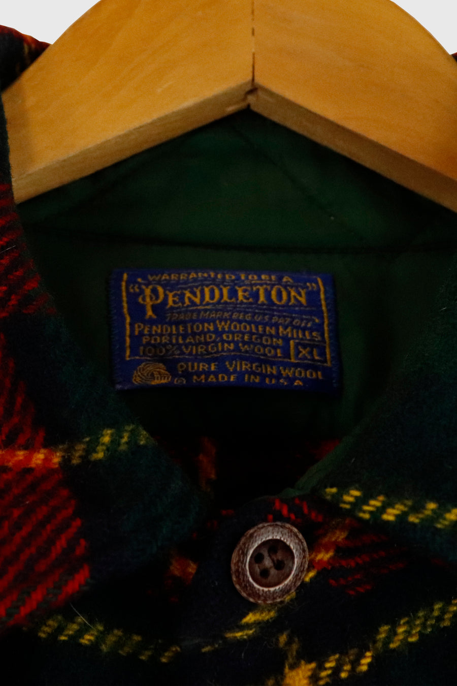 Vintage Pendleton Wool Double Pocket Flannel Sz XL