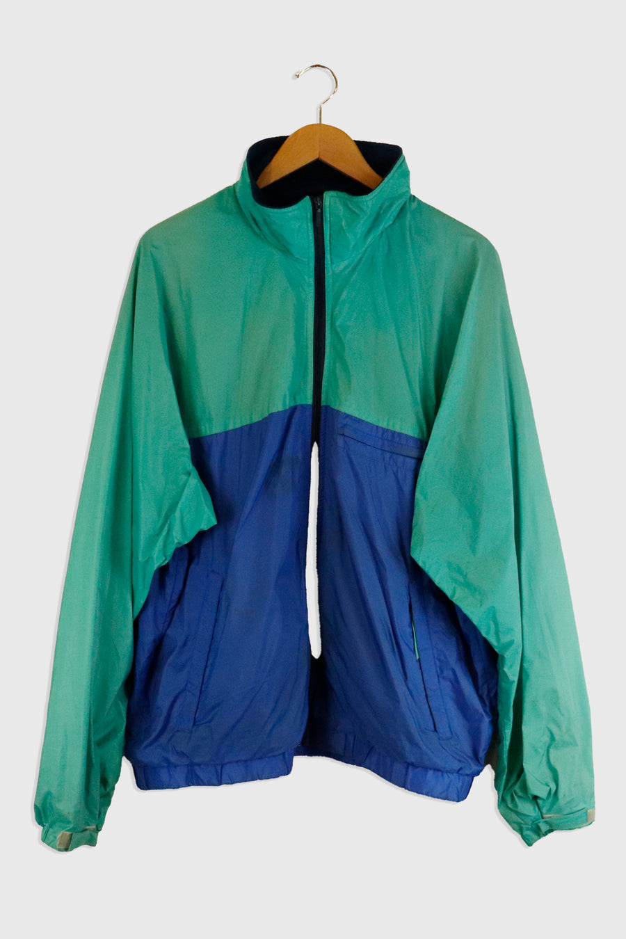 Vintage Patagonia Fleece Lined Full Zip Quarter Collar Jacket Sz XL