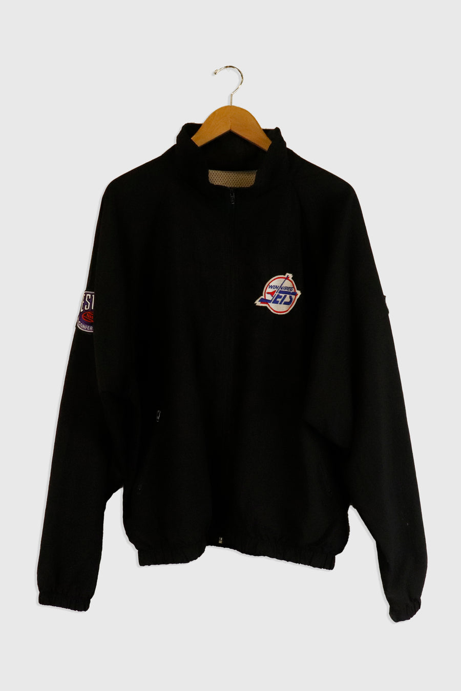 Vintage NHL Winnipeg Jets Patch Full Zip Jacket Sz XL