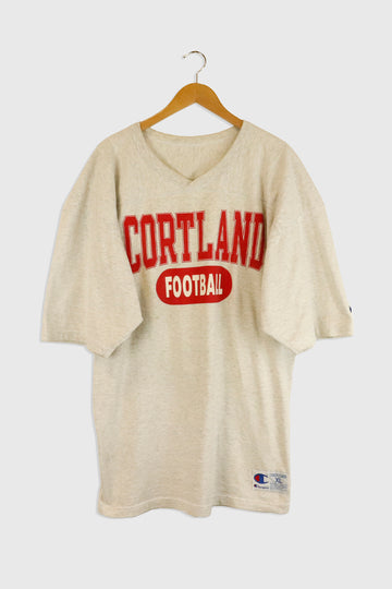 Vintage Champion Cortland Football Sweatshirt T Shirt