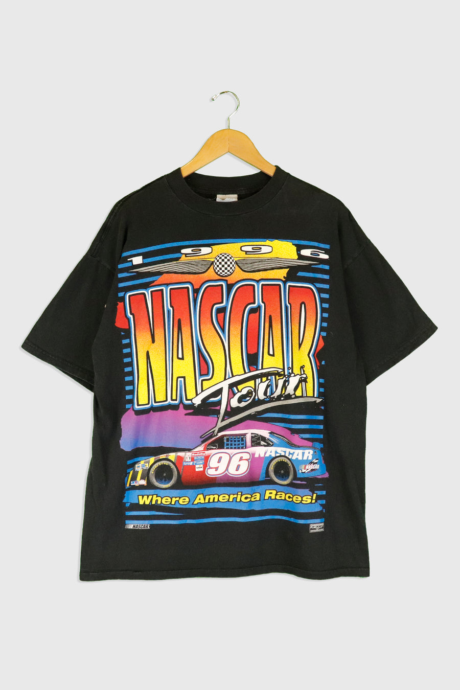 Vintage 1996 Nascar Tour USA Racing T Shirt Sz XL