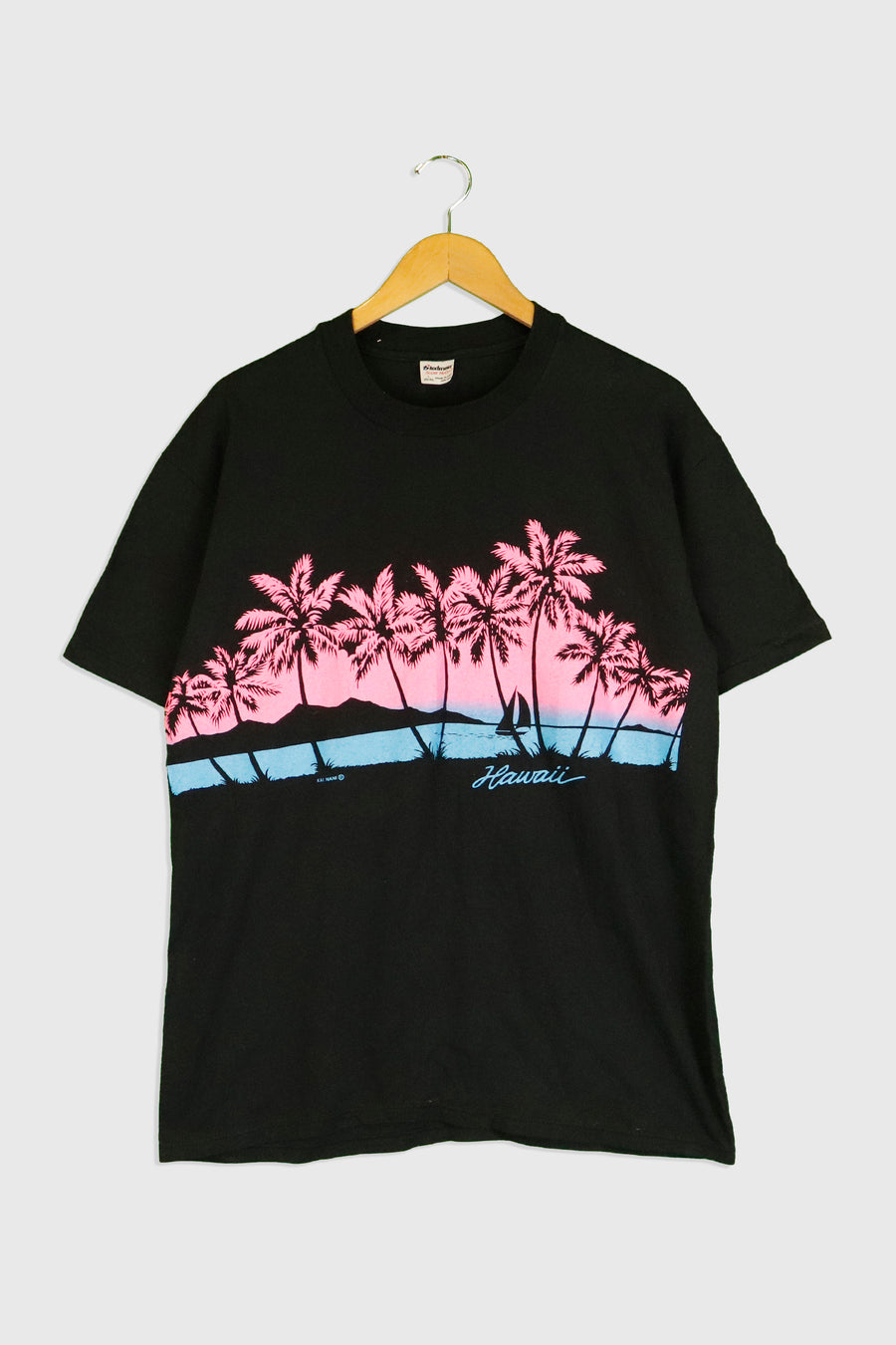 Vintage Kai Nani Neon Hawaii T Shirt Sz L