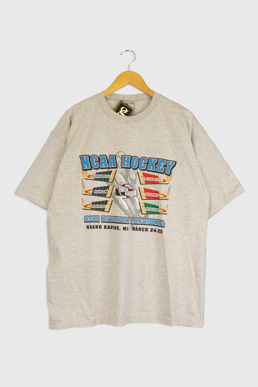 Vintage 2001 NCAA Hockey Tour T Shirt Sz XL