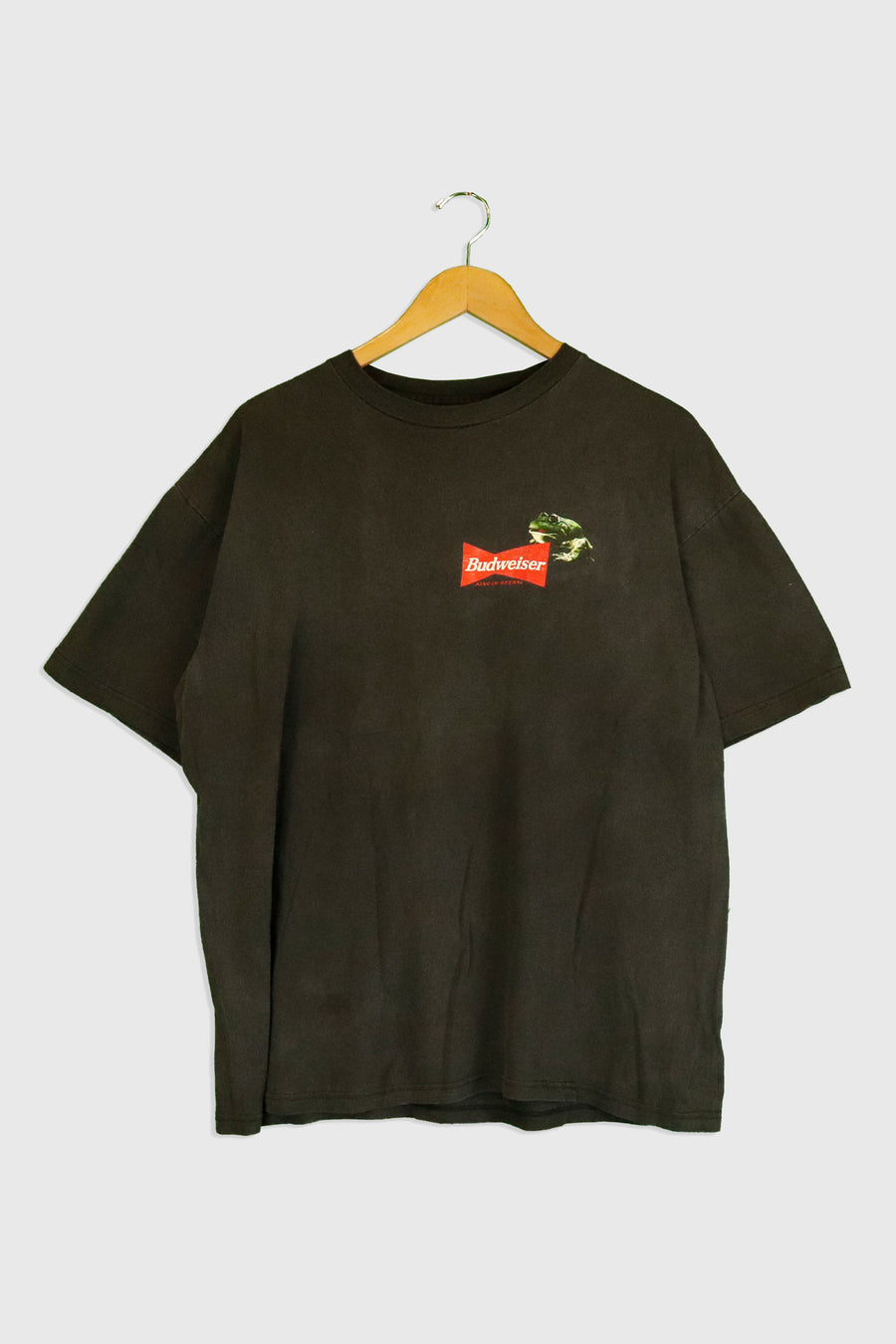 Vintage 1995 Budweiser Frog T Shirt Sz L