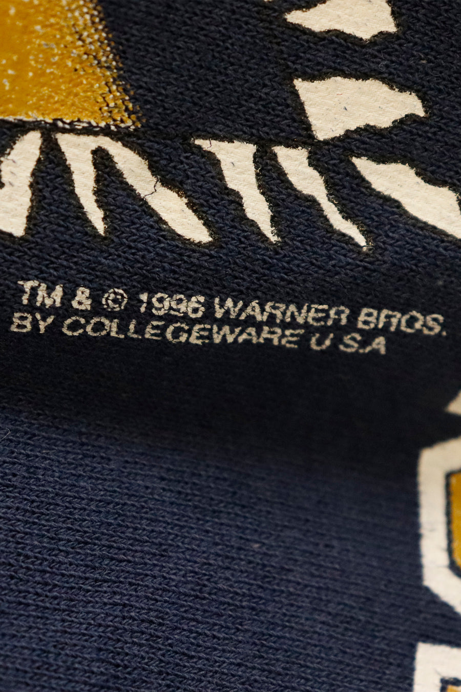 Vintage 1996 West Virginia Taz Football Crewneck Sweatshirt Sz L