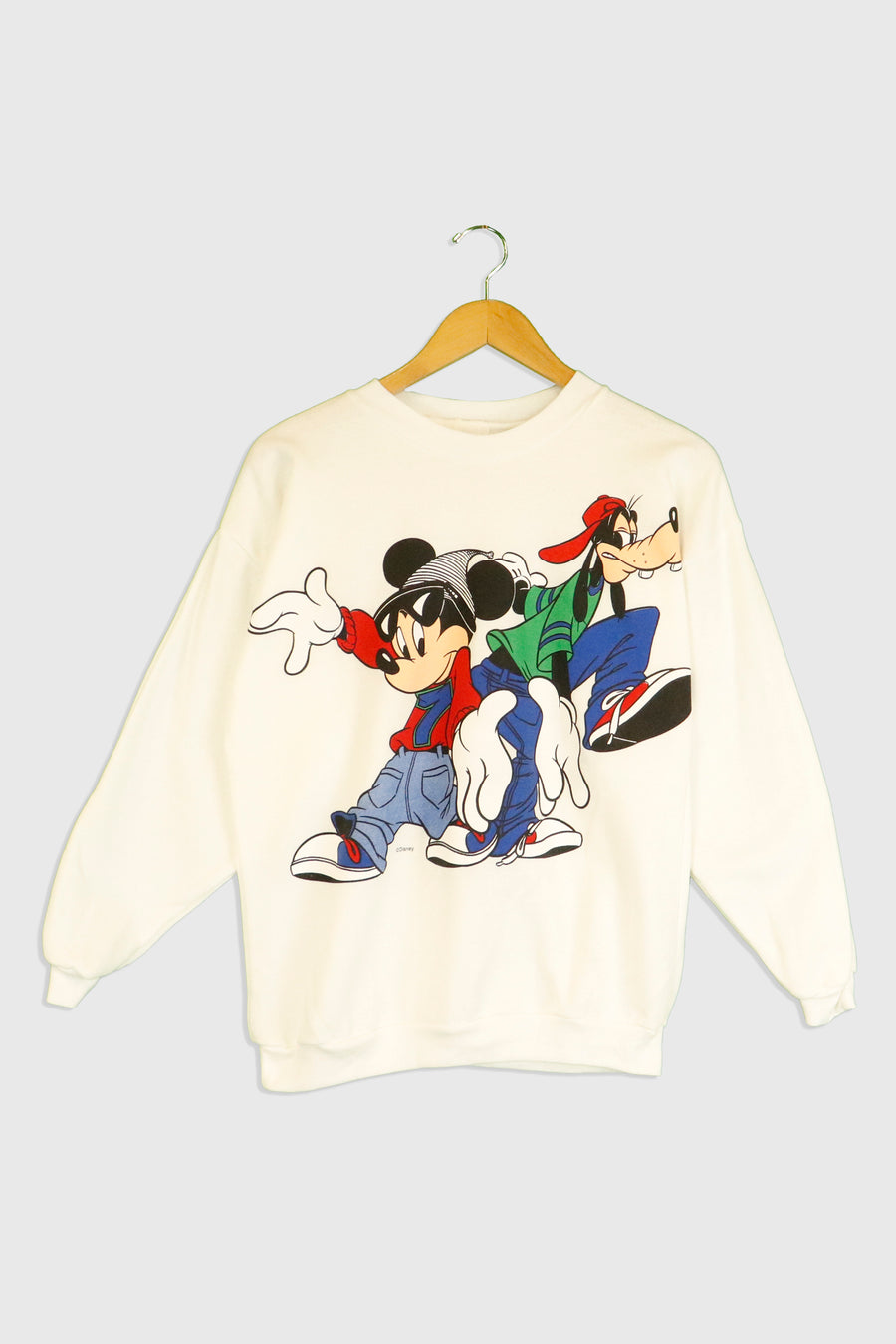 Vintage Front And Back Mickey And Goofy Crewneck Sweatshirt Sz S