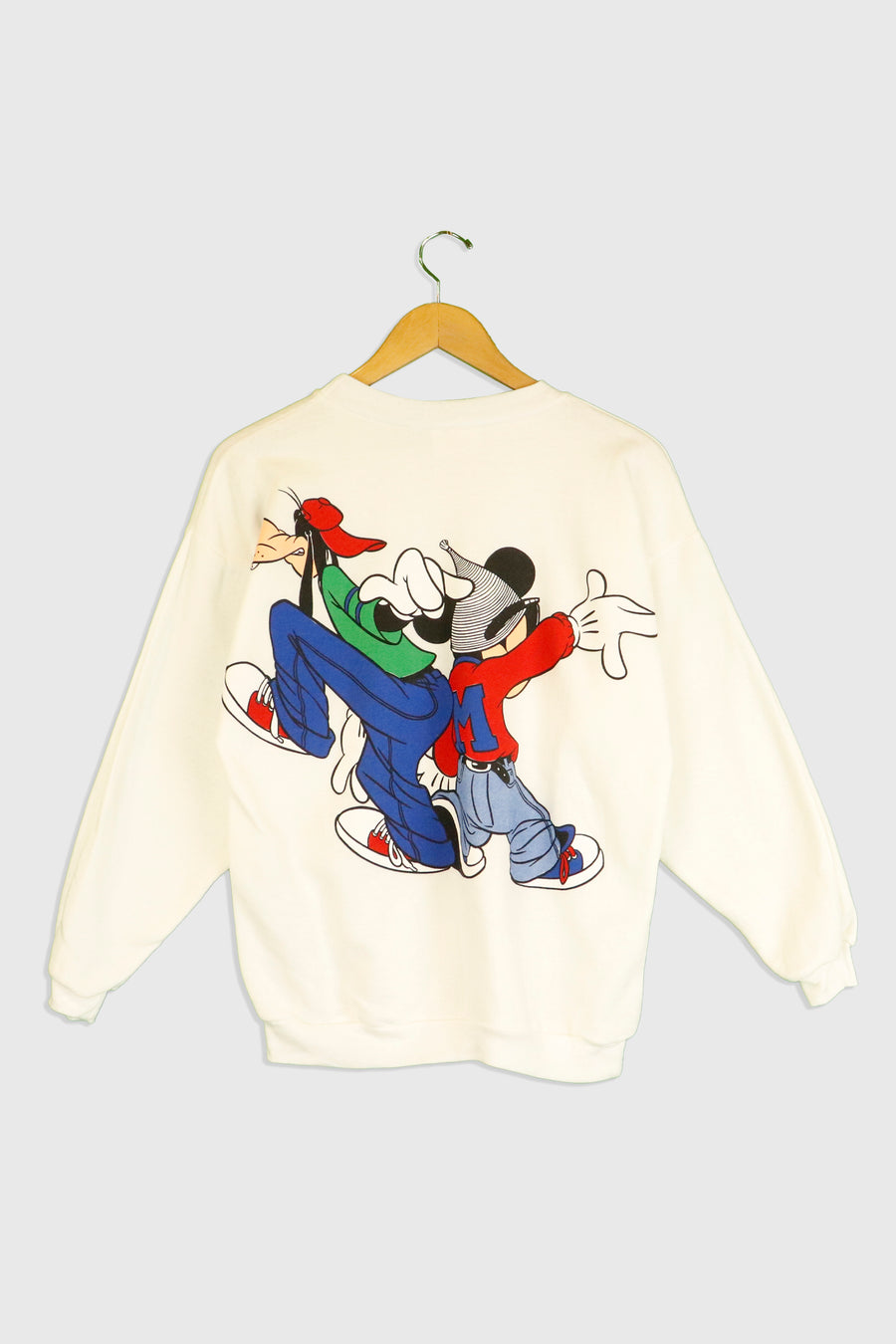 Vintage Front And Back Mickey And Goofy Crewneck Sweatshirt Sz S