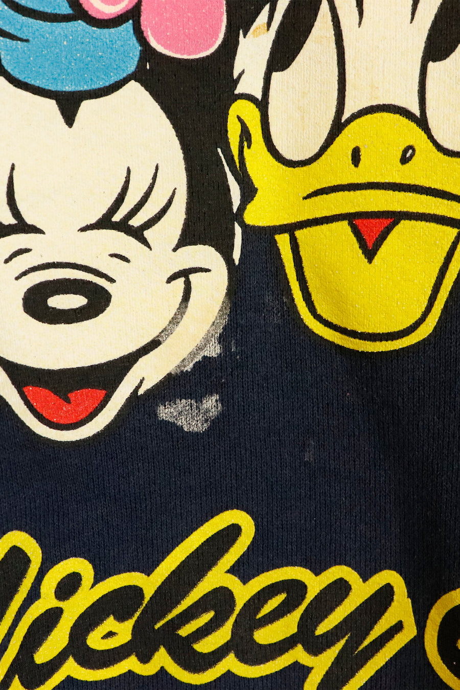Vintage Mickey And Co Characters In A Line Crewneck Sweatshirt Sz L