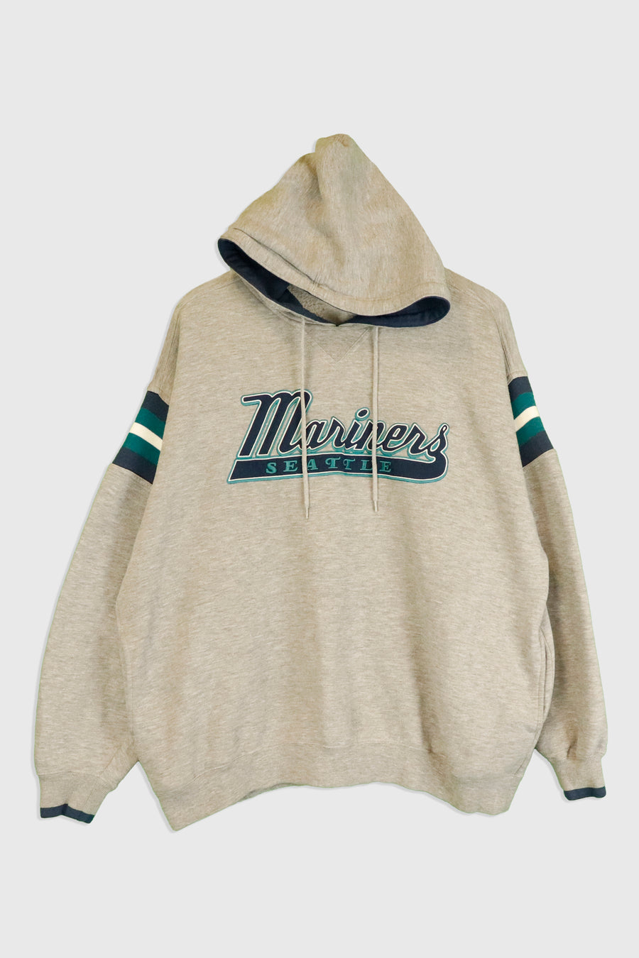 Vintage Seattle Mariners Stripe Sleeve Sweatshirt Sz XL