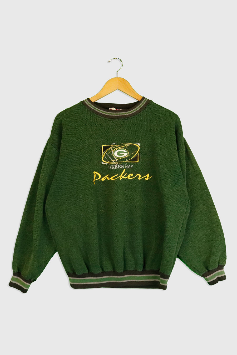 Vintage Green Bay Packers Embroidered Logo Crewneck Sweatshirt Sz S