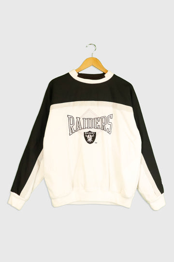 Vintage Logo 7 Raiders Embroidered Logo Pullover Jacket Sz L