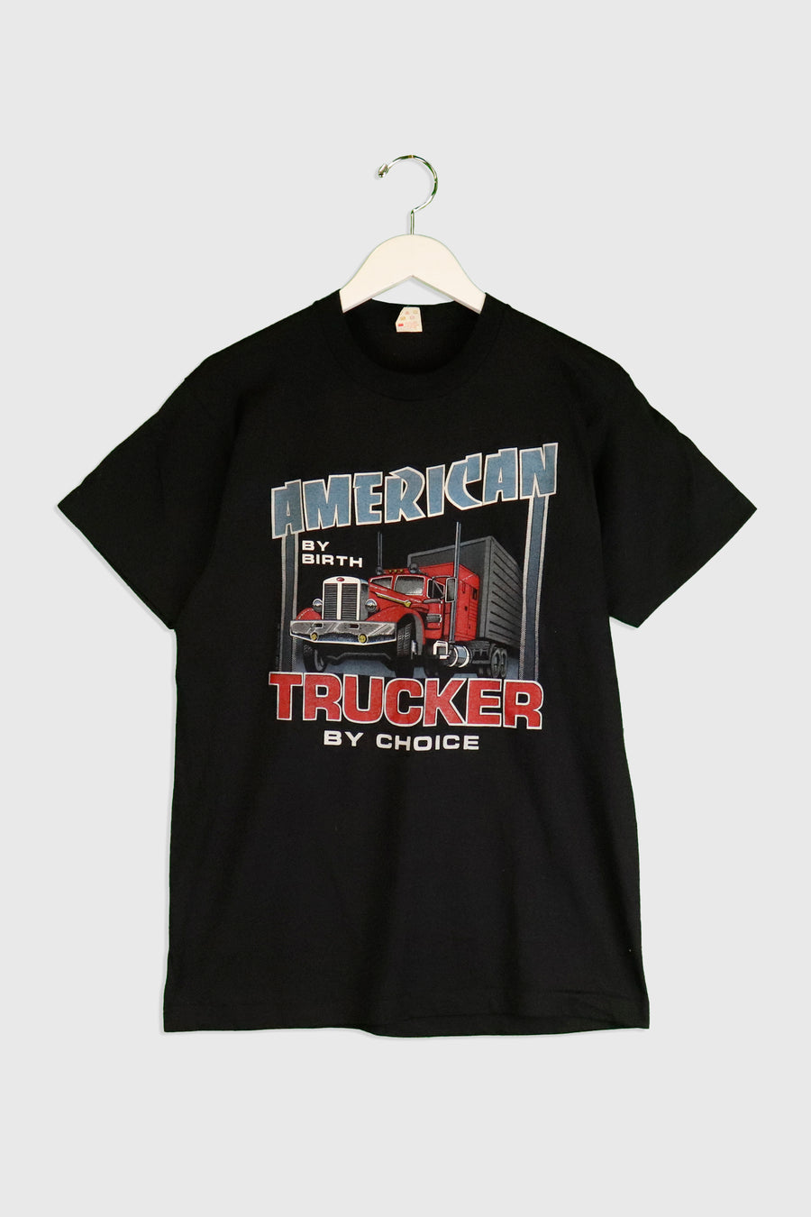Vintage America By Birth Trucker By Choice T Shirt Sz L