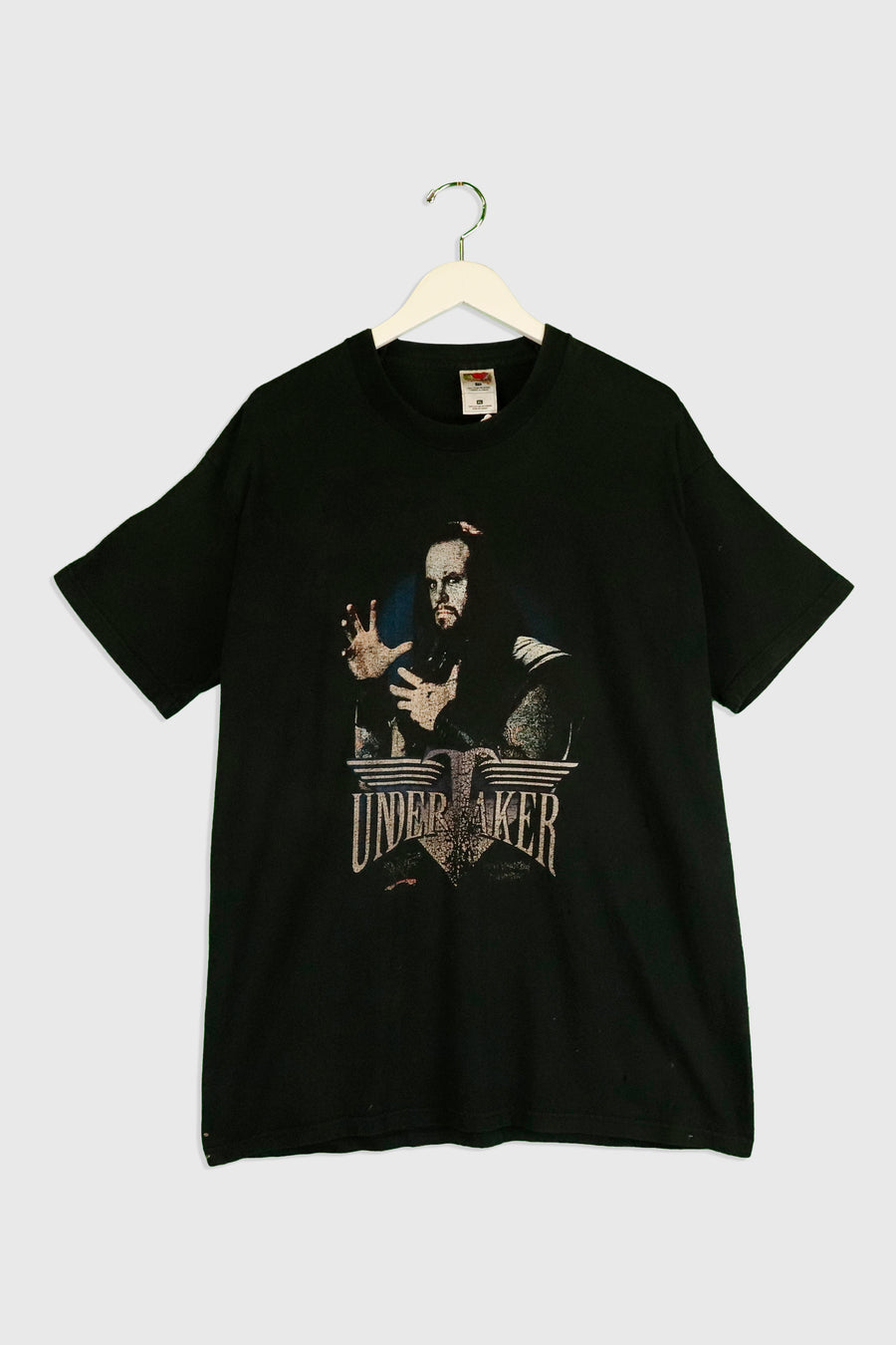 Vintage WWE The Undertaker Portrait Faded Graphice T Shirt Sz XL