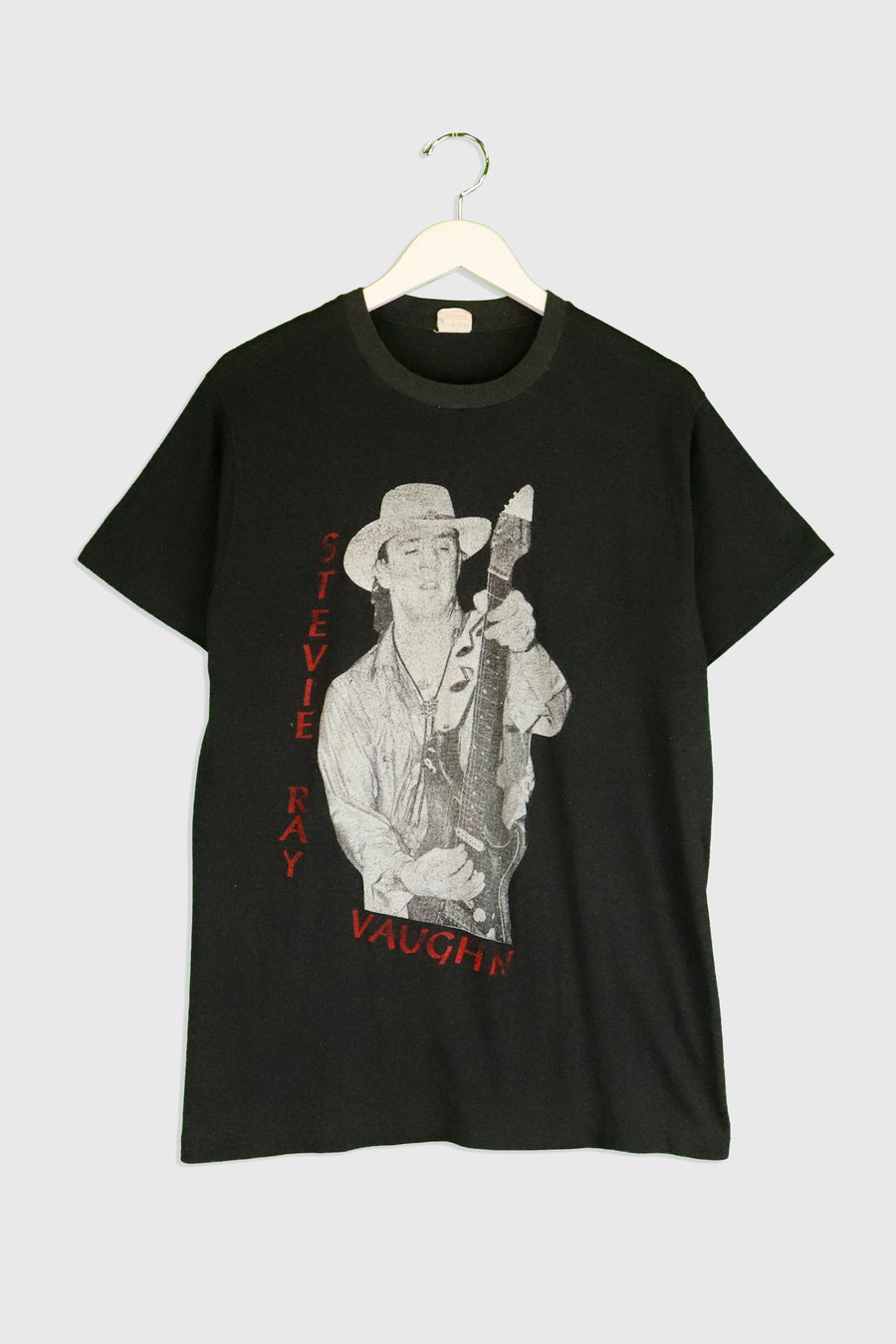 Vintage 1989 Stevie Ray Vaughn Double Trouble Faded Tour T Shirt Sz L