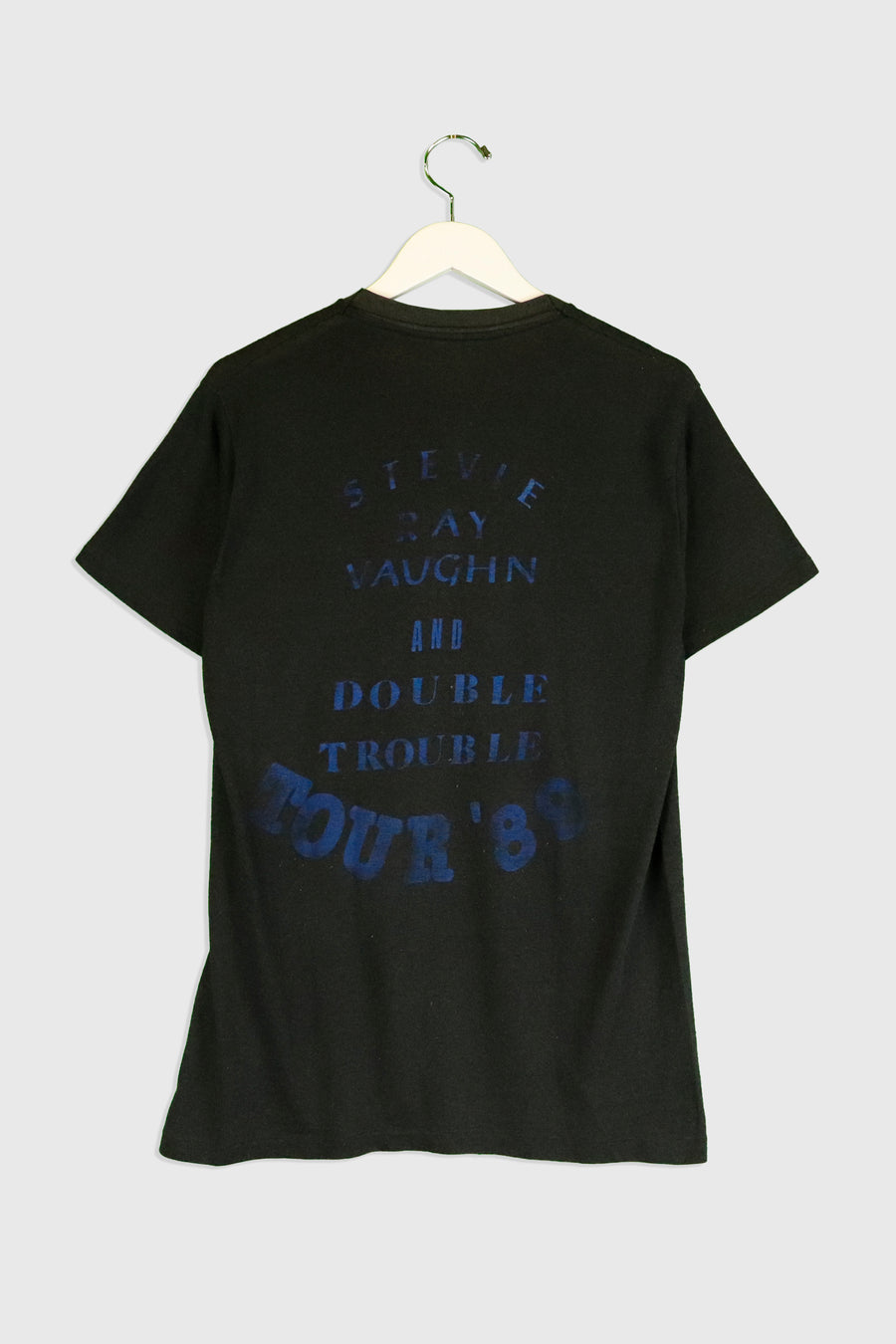 Vintage 1989 Stevie Ray Vaughn Double Trouble Faded Tour T Shirt Sz L