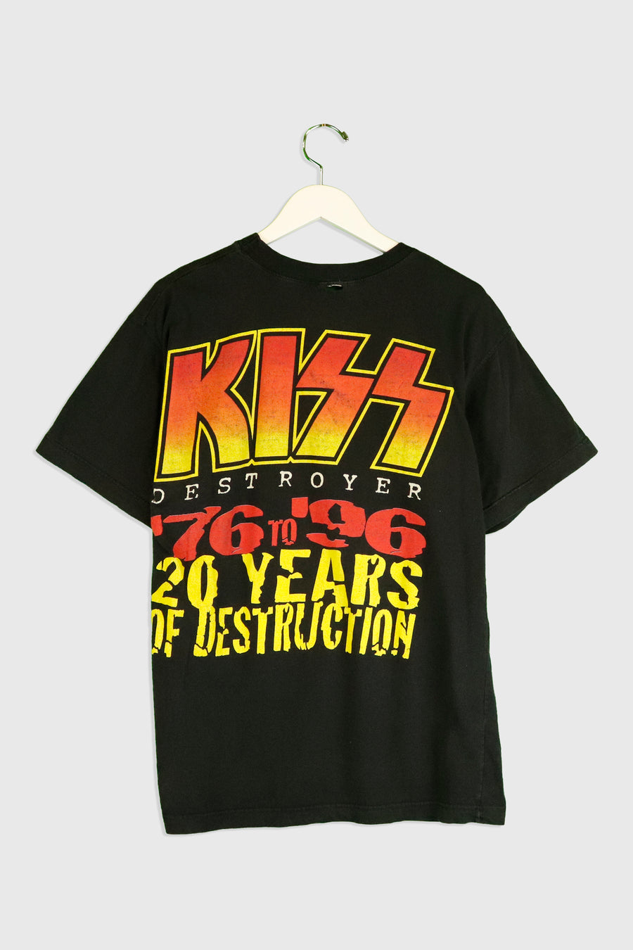 Vintage 1996 Kiss Destroyer 20 Years Of Destruction Tour T Shirt