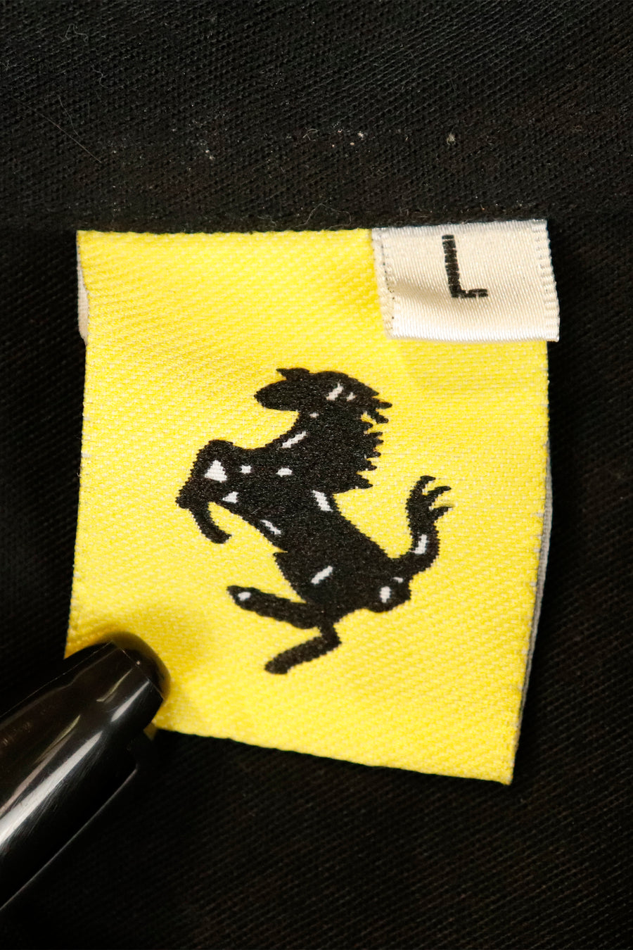 Vintage Ferrari Sponsor Button Up Collared T Shirt Sz L