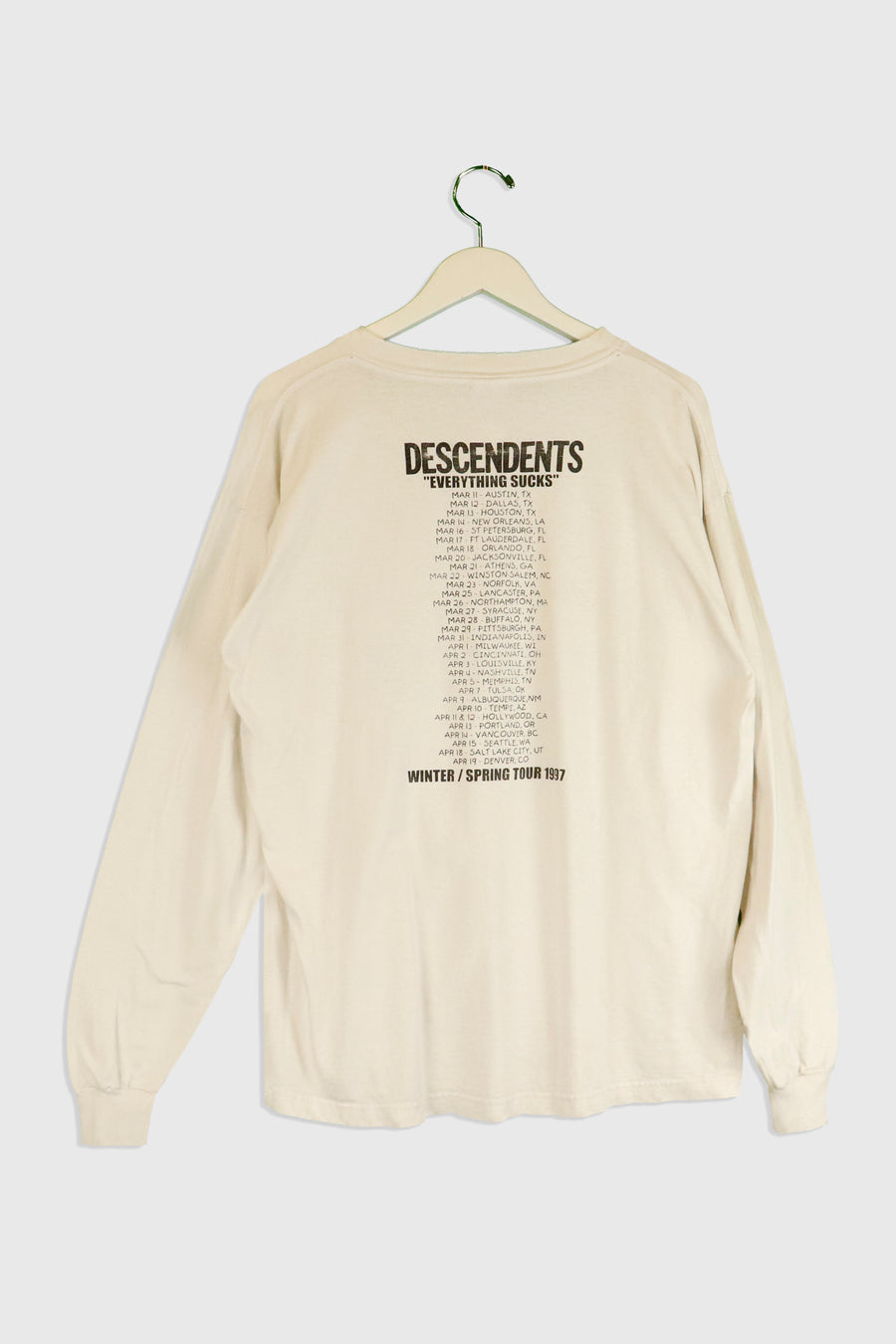 Vintage 1997 Descendents Everything Sucks Tour T Shirt Sz XL