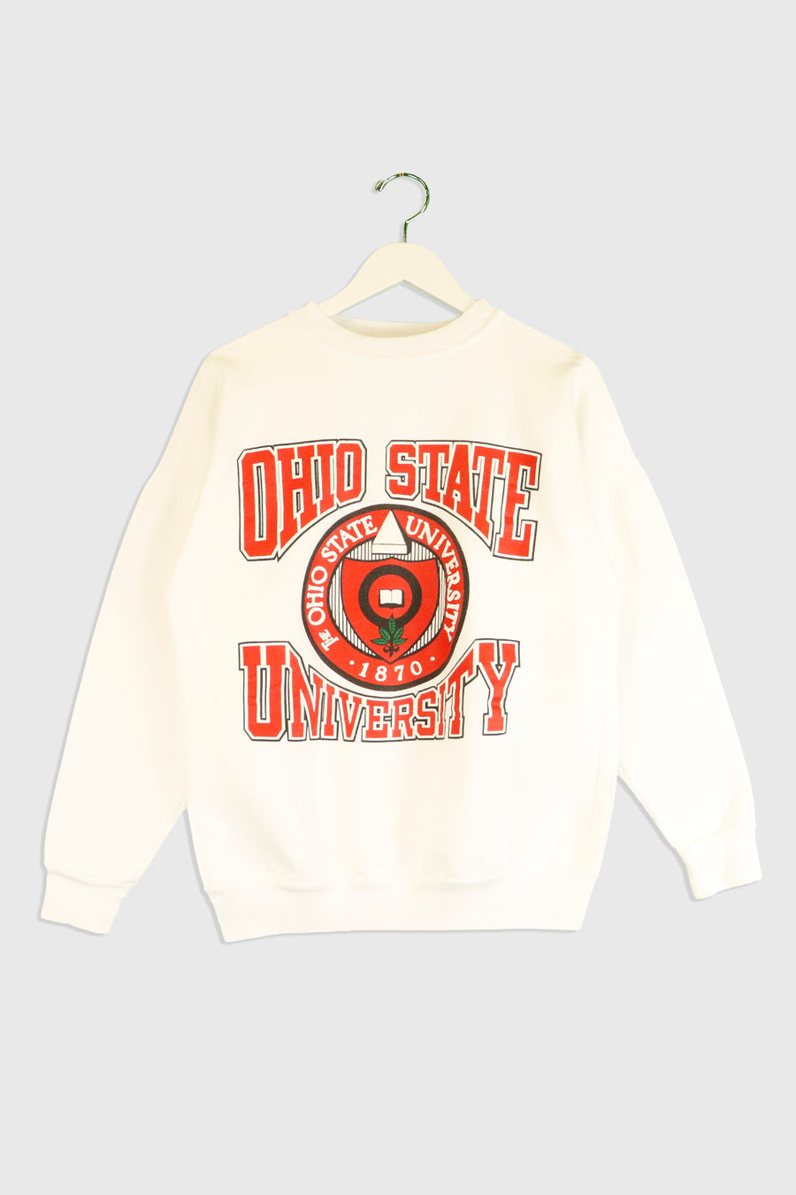 Vintage Ohio State University Large Font Puffy Vinyl Sweatshirt