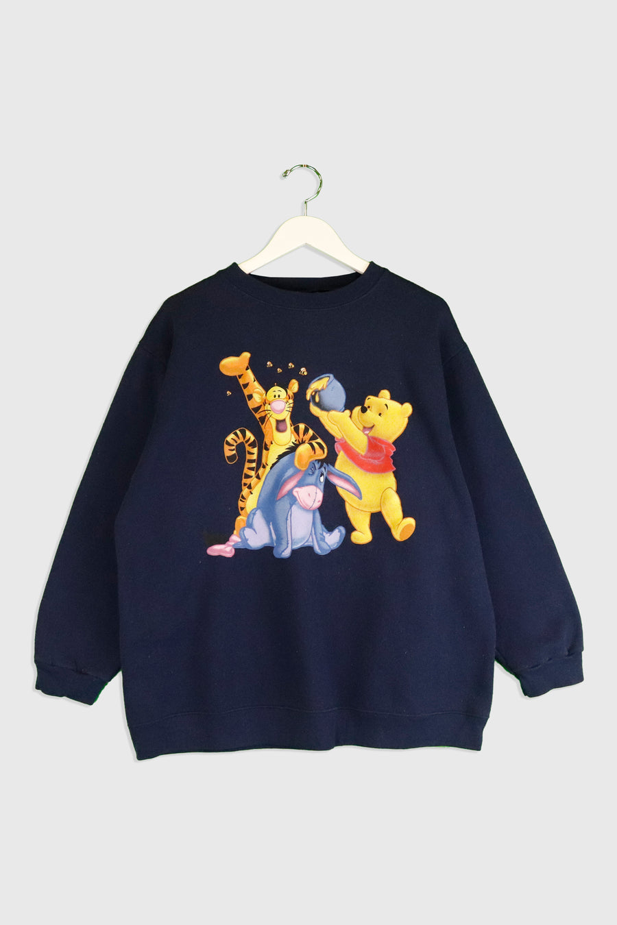 Vintage Disney Winnie The Pooh And The Gang Throwing Honey Sweatshirt Sz 2XL