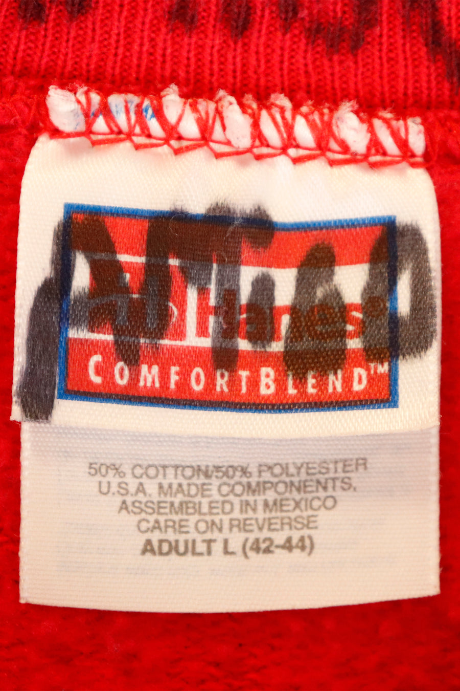 Vintage Ohio State Cursive Font And Small Logo Sweatshirt Sz L
