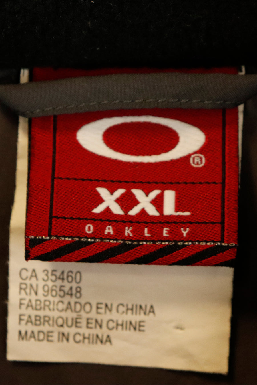 Vintage Oakley Zip Up Colour Block Mesh Vest Sz 2XL