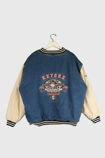 Vintage Disney Eyore Things Could Be Worse Colour Block Jacket Sz XL