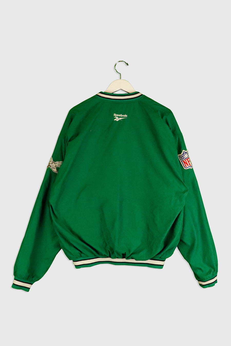 Vintage NFL Philadelphia Eagles Pullover Warm Up Jacket Sz L