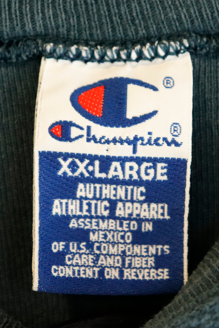 Vintage Champion Fleece Pullover Emrboidered Logo Sweatshirt Sz 2XL