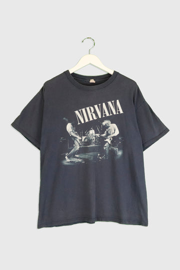 Vintage Nirvana On Stage Graphic T Shirt
