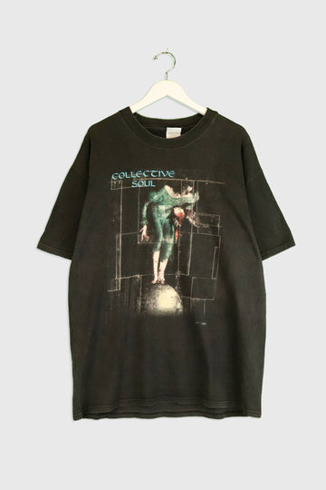 Vintage 2003 Collective Soul Vinyl Album Cover T Shirt Sz XL