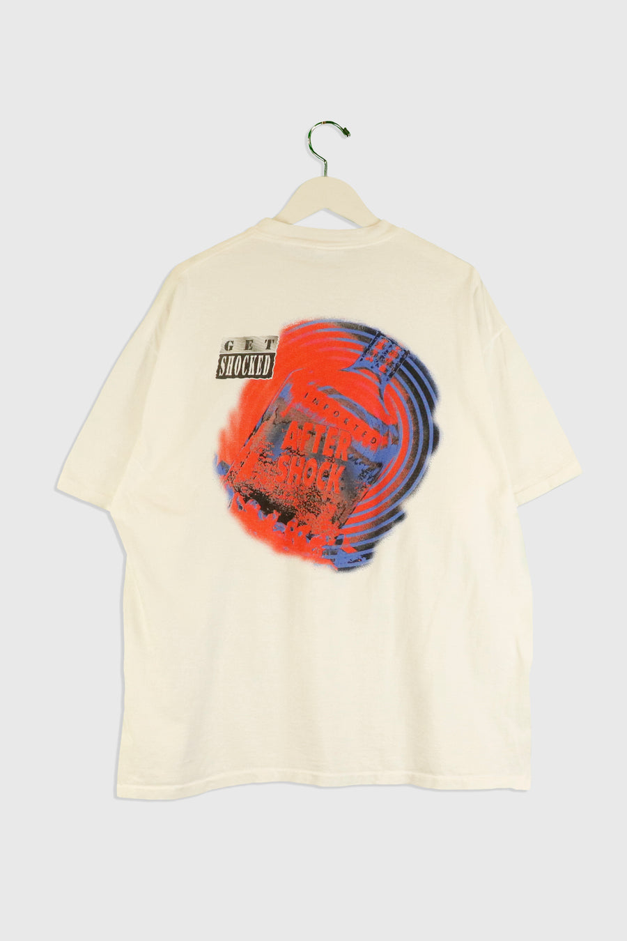 Vintage After Shock Get Shocked Absract Graphic T Shirt Sz 2XL