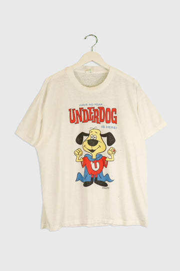 Vintage Have No Fear Underdog Is Here Cartoon T Shirt Sz XL